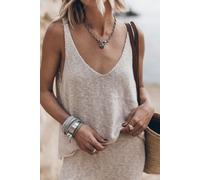 Mikuta The Light Thin Knit Tank Top White Talla: M | Camisetas de Tirantes Outlet | Mujer | Blanco