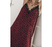 Mikuta The Red Hearts Crinkle Dress Dark Red Talla: L | Mini Vestidos Outlet | Mujer | Rojo