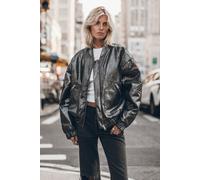Mikuta The Silver Bomber Jacket Silver Talla: L | Bombers Outlet | Mujer | Gris
