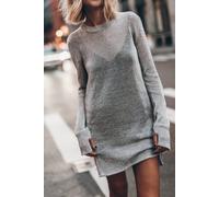 Mikuta The Silver Metallic Knit Dress Talla: XL | Mini Vestidos Outlet | Mujer | Gris