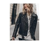 Mikuta The Studded Leather Jacket Talla: S | Chaquetas de Cuero Outlet | Mujer