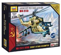 Mil-24 VP Helicóptero De Ataque Soviético 1:144 Kit De Modelo De Plástico ZVEZDA