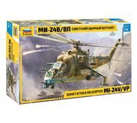 Mil-Mi 24V / Vo Helicóptero 1:48 Plástico Modelo Kit Zvezda