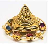 Mil millones de ofertas más potente BIG-Sri yantra sri yantram con nueve planeta Gem yoga Money tantra Wicca