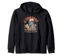 Mil Nunca es Suficiente Esqueleto sobriedad sobria Sudadera con Capucha