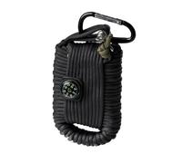 MIL-TEC 12m Paracord Survival Kit Grande Outdoor Camping Negro