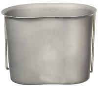 Mil-Tec 14607000 - Olla de Hierro con Asas para Senderismo, 500 ml