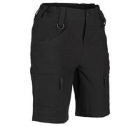 Mil-Tec Bermuda Cargo Militares De Asalto Con Cintura Elástica, Negro/verde