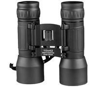 Mil-Tec Binocular Plegable 10x42 Viaje Práctico Pequeño Bolsa Cámping Negro