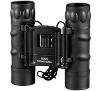 Mil-Tec Binocular Plegable Gen II 10x25 Viaje Práctico Pequeño Bolsa Negro