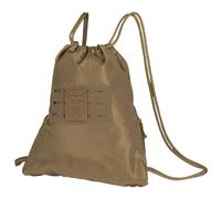 Mil-Tec Bolsa Deportiva HexTac Cordón Bolsa De Gimnasio Hidrófugo Dark Coyote
