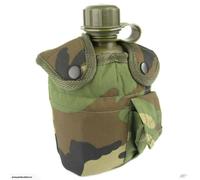 Mil-Tec Botella de Campo M1 Con Bolsa De Taza Y Alice Clips Camping Robusto