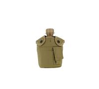 Mil-Tec - Botella del ejército de los Estados Unidos, con vaso y funda, Coyote