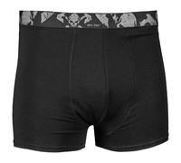 Mil-Tec Boxers Skull Paquete Doble Hombres Suave Pantalones Ejército Negro