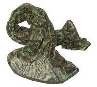 Tactical Camo Pattern Military Netting Scarf - Army Style Scrim Net Patrol Head Wraps with Camouflage Option (Flecktarn)