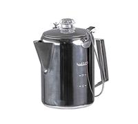 Mil-Tec Cafetera de acero inoxidable con percolador (9 tazas)