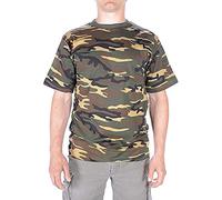 Mil-Tec Camiseta-11012020 Camiseta, Tarn Woodland, Large para Hombre