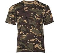Mil-Tec Camiseta de Camuflaje para Hombre, de algodón, cómoda Manga Corta, para Deportes al Aire Libre, Deporte o Tiempo Libre