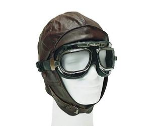 Mil-Tec - Casque Pilote en Cuir S - STURM - Marron