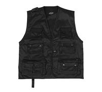 Mil-Tec - Chaleco de caza y pesca para hombre, Evergreen, Chaleco de caza y pesca., Hombre, color Negro, tamaño 4XL