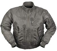 Mil-Tec Chaqueta de aviador táctica US para hombre • Chaqueta bomber táctica con cuello alto • Chaqueta de entretiempo resistente al viento para primavera y otoño • Chaqueta de piloto resistente con