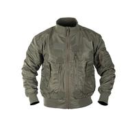 Mil-Tec Chaqueta de aviador táctica US para hombre • Chaqueta bomber táctica con cuello alto • Chaqueta de entretiempo resistente al viento para primavera y otoño • Chaqueta de piloto resistente con