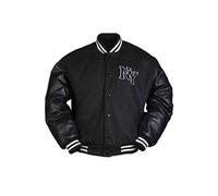 Mil-Tec Chaqueta de béisbol NY con parche negro