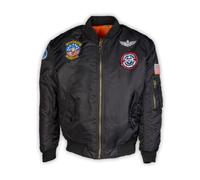 Mil-Tec Chaqueta Kids Ma1® Con Insignias Negras Chaqueta Niños