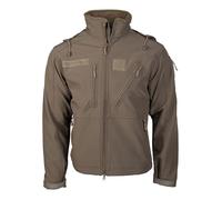 Mil-Tec Chaqueta softshell SCU 14 para hombre • Chaqueta funcional táctica para exteriores • Chaqueta de entretiempo transpirable, resistente al viento y repelente al agua • Práctica chaqueta de ocio