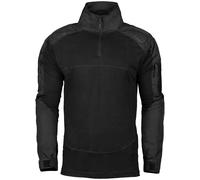 Mil-Tec Chimera Combat Shirt Hombres Manga Larga Camisa Militar Táctico Negro
