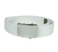 Mil-Tec Cinturón US Lona Algodón Blanco