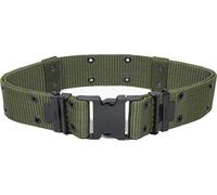 Mil-Tec Cinturón unisex LC2 orificio ajustable cierre de clip Oliv L