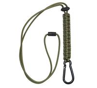Mil-Tec Cordón de Paracord con mosquetón., verde oliva, talla única