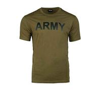 Mil-Tec Ejército Camiseta, Verde Oliva, Extra-Large para Hombre