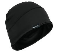 Mil-Tec Gorra elástica de forro polar, color negro, Negro , Talla única