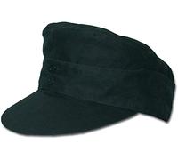 Mil-Tec Gorro de Molesquín Negro Unisex Adulto, Estilo Militar, Ideal para Camping y Exteriores