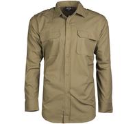 Mil-Tec Hombres Manga Larga Camisa Militar Top Ejército Táctico Algodón Coyote