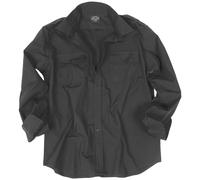 Mil-Tec Hombres Manga Larga Policía Uniforme Camisa Seguridad Ripstop Algodón To
