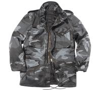 Mil-Tec Hombres Urbano Parka De Combate M65 Ejército Chaqueta Caza Táctico Abrig