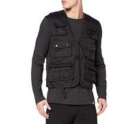 Mil-Tec Jagd und Anglerweste Chaleco, Negro, Small Unisex Adulto