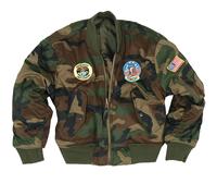 Mil-Tec MA1 Chaqueta Piloto Infantil Nylon Invierno Reversible Impermeable