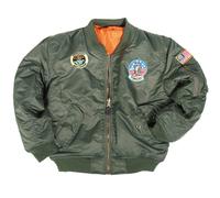 Mil-Tec MA1 Chaqueta Piloto Infantil Nylon Invierno Reversible Impermeable