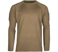 Mil-Tec Manga Larga Deporte Táctico Secado Rápido Camisa Hombres Dark Coyote