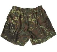 Mil-Tec Miltec Boxer Shorts Flecktarn, Verde Camo, M