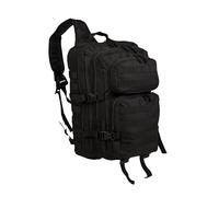 Mil-Tec - Mochila de Asalto (DiseÑO del EjÉRcito Americano, con Una Correa, TamaÑO Grande), Mujer Hombre Unisex, One Strap Assault Pack, Negro