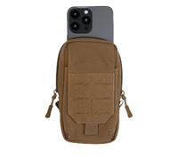 Mil-Tec Molle Fieldcom Pouch 700D - Funda táctica para smartphone y organizador de teléfono móvil con corte láser con sistema MOLLE • Riñonera compacta para EDC, Dark Coyote., Bolsa Molle