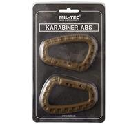 Mil-Tec mosquetón ABS Coyote