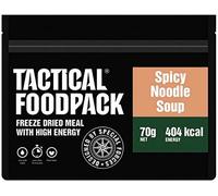 Mil-Tec Pack de 2 recipientes tácticos de 70 g Spicy Noodle Soup, comida de emergencia, sopa de pasta.