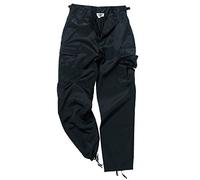 Mil-Tec Pantalón tipo BDU Ranger para hombre, color negro
