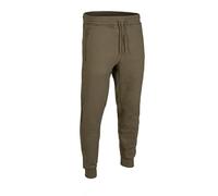 Mil-Tec Pantalones de chándal tácticos para Hombre con Forro Interior. con Cintura elástica, Bolsillo Trasero y Cremallera. como Pantalones Deportivos, Pantalones de Ocio. En Negro y Verde Ranger, S